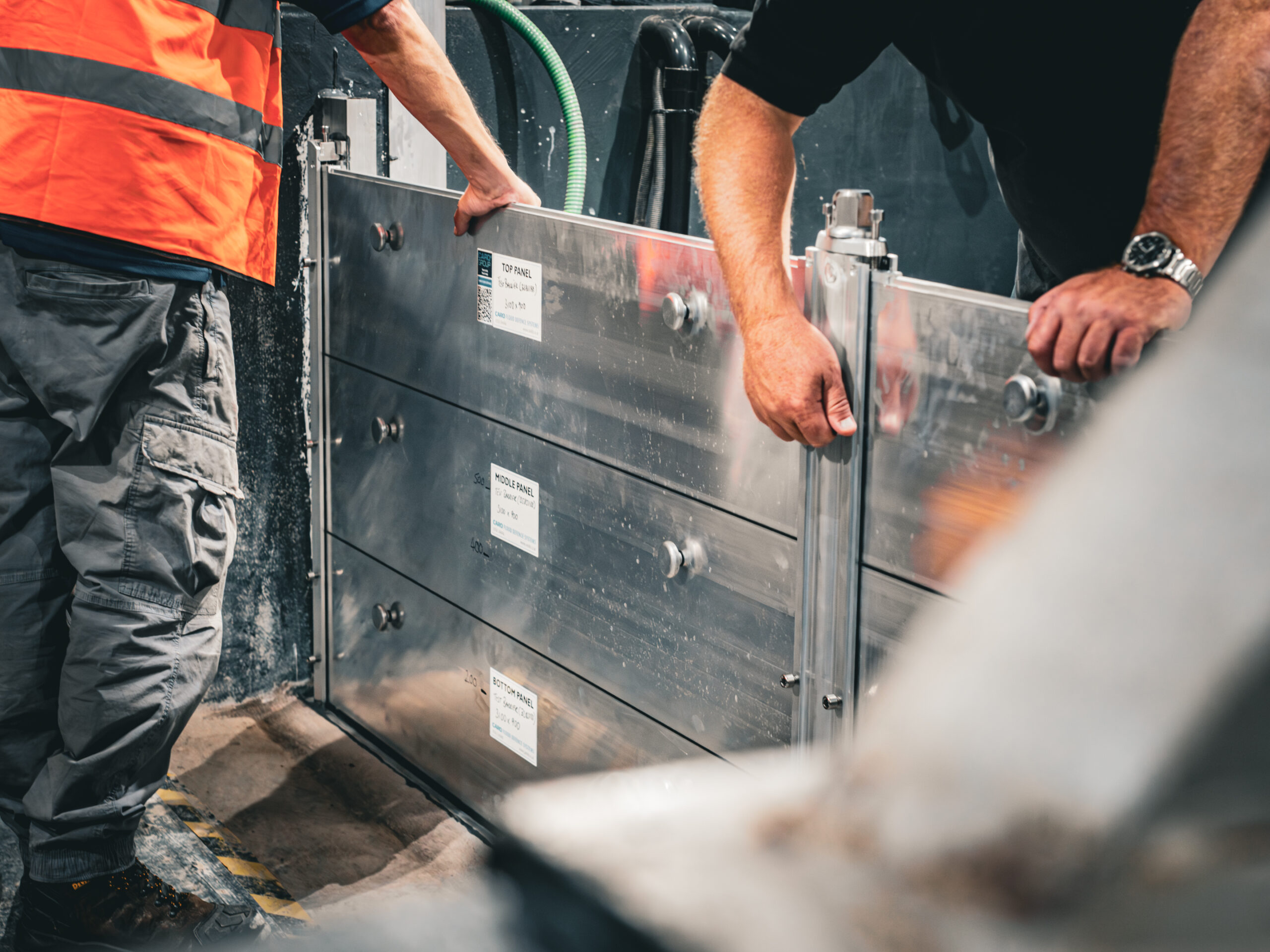 Caro Flood Defence - Barrier Testing